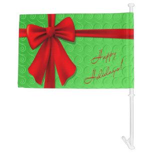 Christmas Gift Car Flag