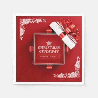 Christmas gift card napkins