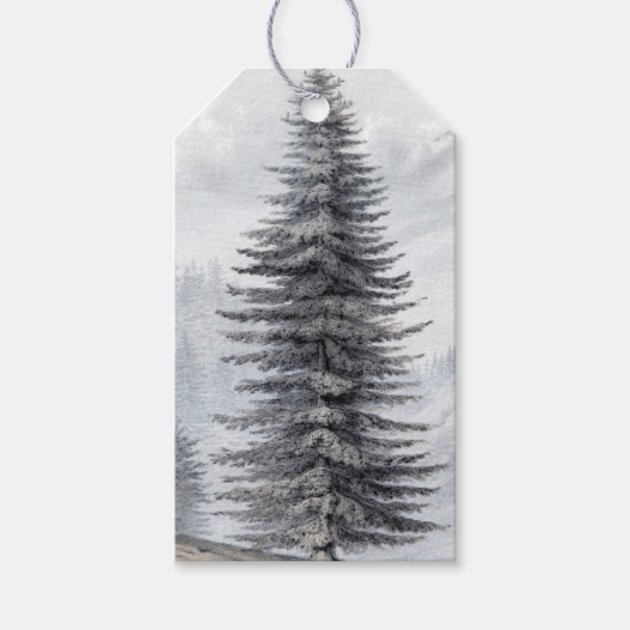 Christmas Gift Invitation- Vintage-Tree Gift Tags