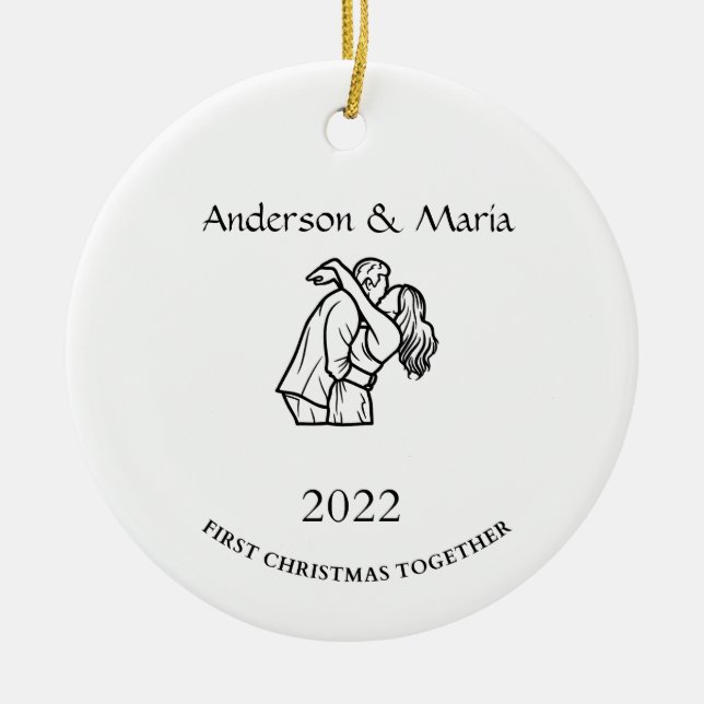  Christmas Gift Ceramic Ornament (Front)