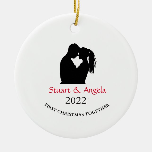  Christmas Gift Ceramic Ornament (Front)