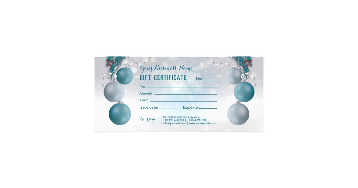 Christmas Gift Certificate | Zazzle.com