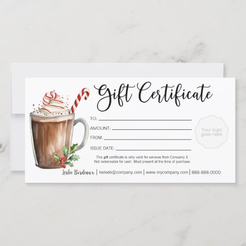 Christmas Gift Certificate