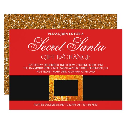 Secret Santa Invitation Wording 5