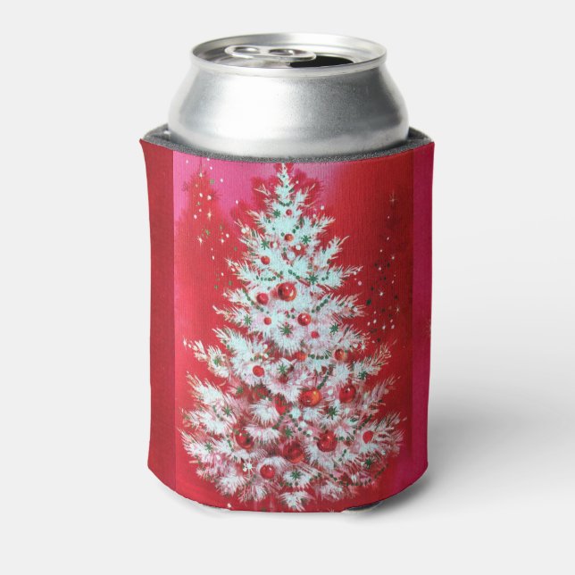 Christmas Gift Exchange Personalize Name Tall Can Cooler (Can Back)