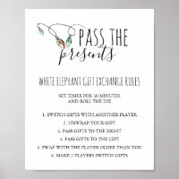 Christmas Gift Exchange Rules Sign