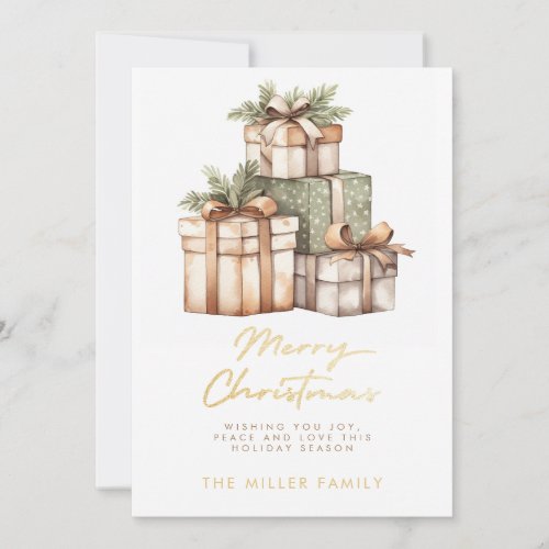Christmas Gift Exchange White Elephant Holiday Card