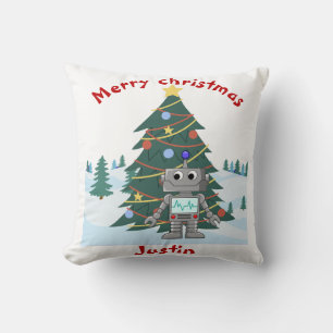 christmas gift family, customize personalized name throw pillow