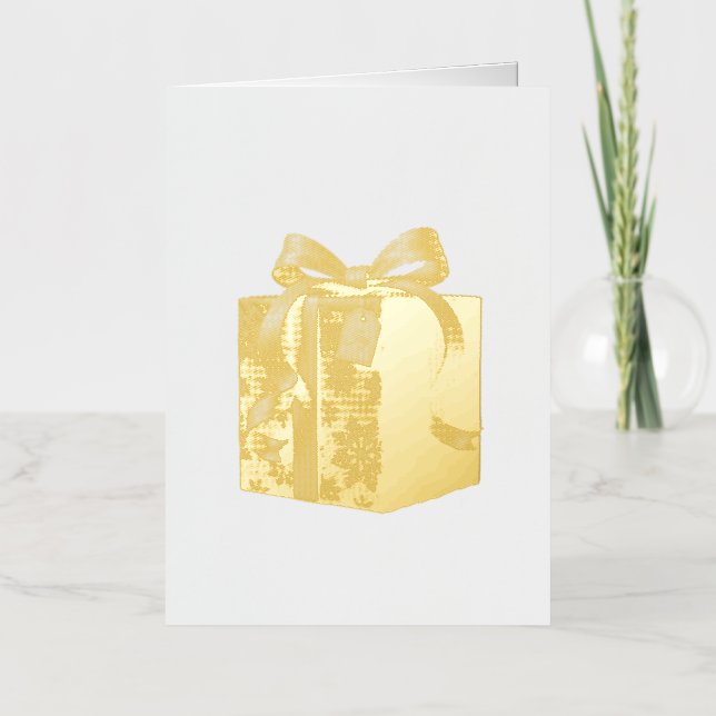 Christmas Gift Foil Holiday Card (Front)
