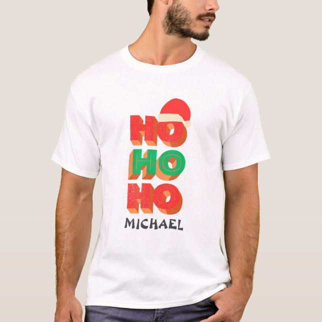 christmas gift for dad/husband, personalized name T-Shirt (Front)
