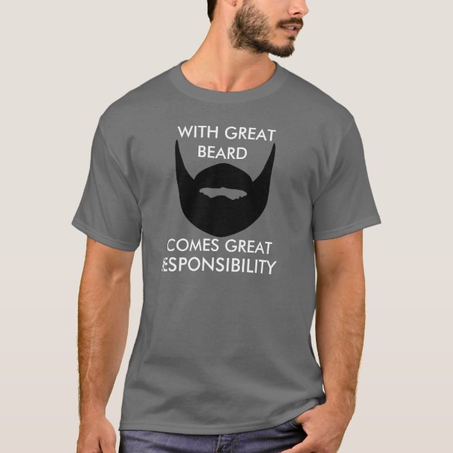 Christmas Gift for Men With Great Beard T-Shirt (Front)