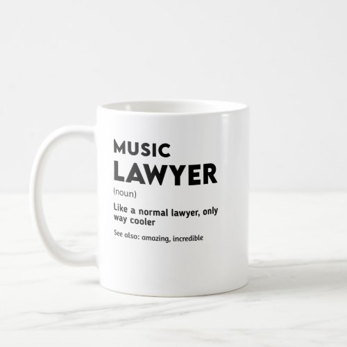 Christmas gift for Music Lawyer  Coffee Mug