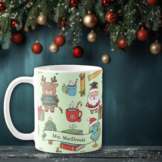 Christmas Gift For School Teacher Personalized Coffee Mug (Creator Uploaded)