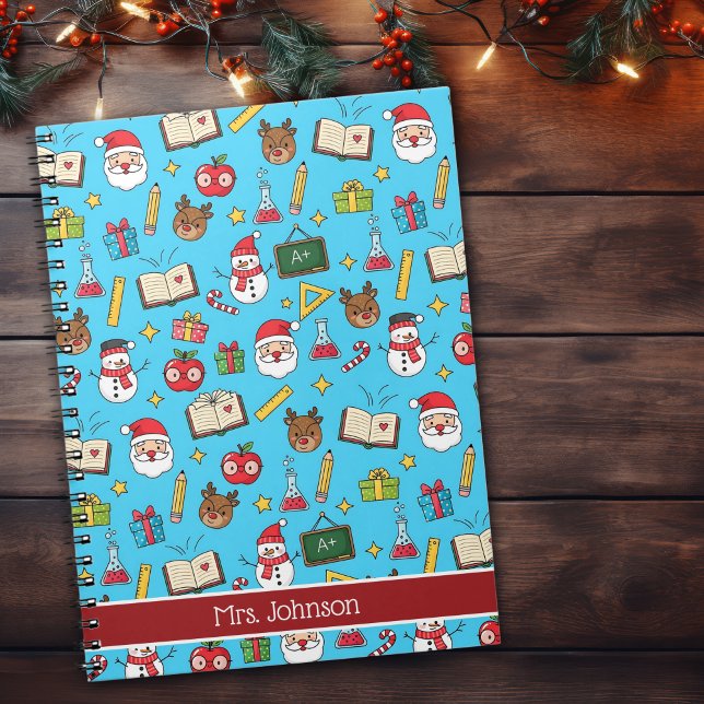 Christmas Gift For School Teacher Personalized Notebook (Creator Uploaded)