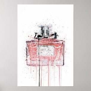 Christmas Gift Fragrance Bottle 'Candy Floss' Poster