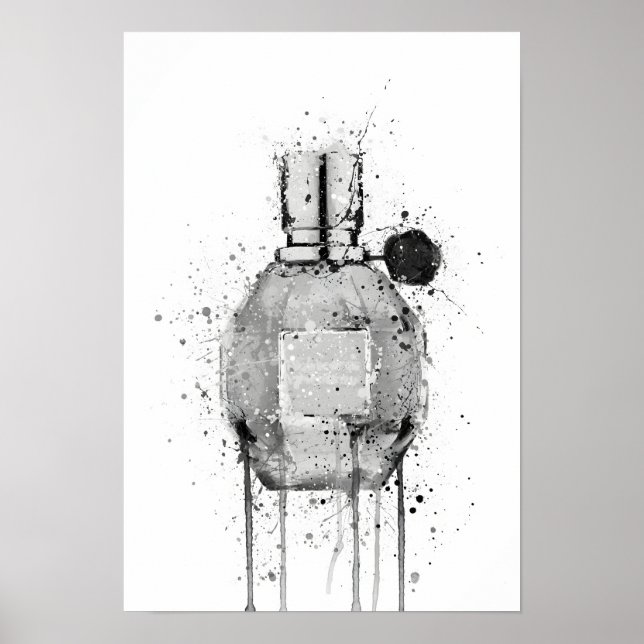 Christmas Gift Fragrance Bottle 'Miss Mauve' Poster (Front)