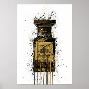 Christmas Gift Fragrance Bottle 'Obsidian' Poster
