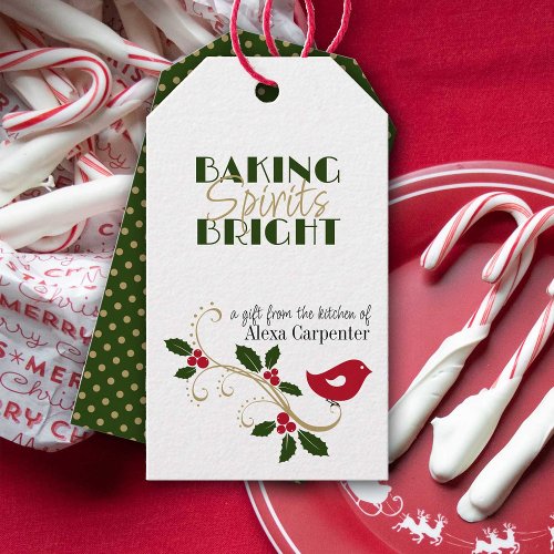 Christmas Gift from the Kitchen Holiday Red Green  Gift Tags