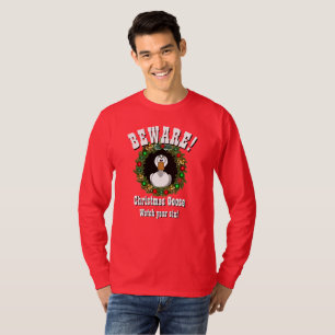 Christmas Gift Funny Novelty CHRISTMAS GOOSE Mens T-Shirt