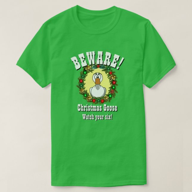 Christmas Gift Funny Novelty CHRISTMAS GOOSE  T-Shirt (Design Front)