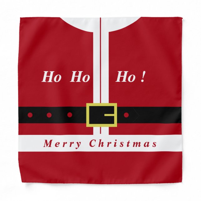 Christmas Gift Funny Santa Bandana (Front)