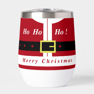 Christmas Gift Funny Santa Design Thermal Wine Tumbler