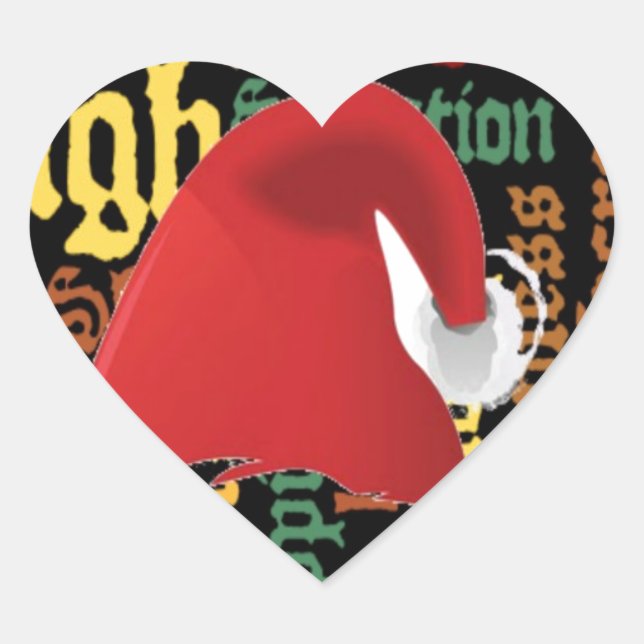 Christmas gift Have a Nice Day & a Better Night Heart Sticker (Front)