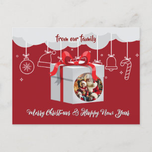 Christmas gift holiday postcard