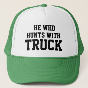 CHRISTMAS Gift Idea Baseball HUNTS WITH TRUCK Truc Trucker Hat