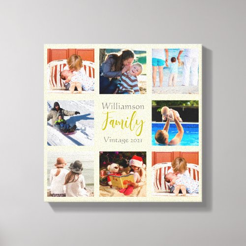 Christmas Gift Idea Photo Collage Canvas Print