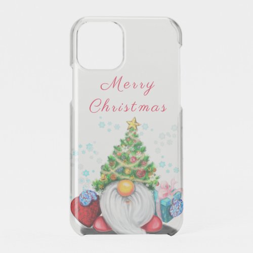 Christmas Gift iPhone Case Gnome with Gifts
