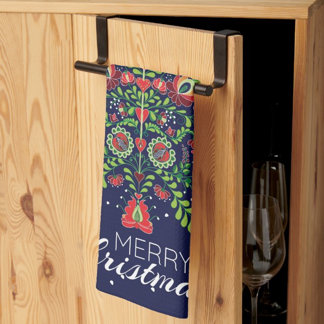 Christmas Gift Kitchen Towel (Thirds Fold)