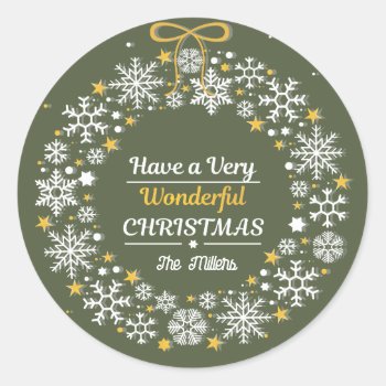 Christmas Gift Label by ThreeFoursDesign at Zazzle