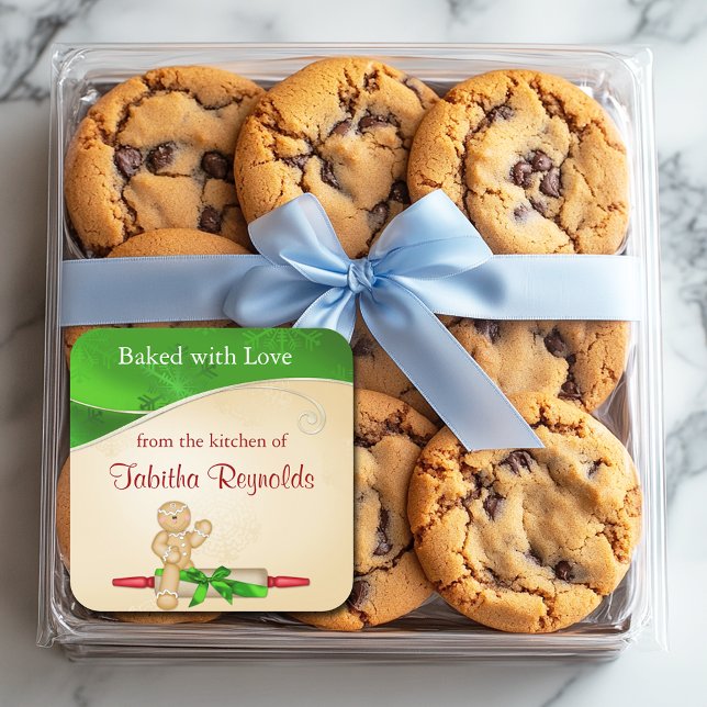 Christmas Gift Label Gingerbread Man (Creator Uploaded)