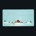 Christmas Gift Labels<br><div class="desc">A beautiful winter's evening scene makes a great gift label.</div>