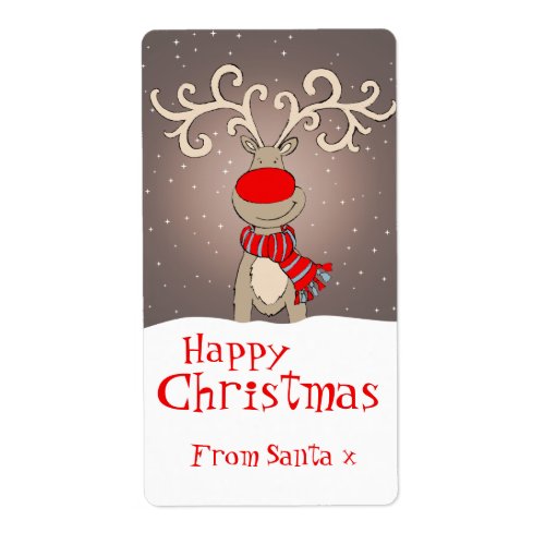 Christmas gift labels grey