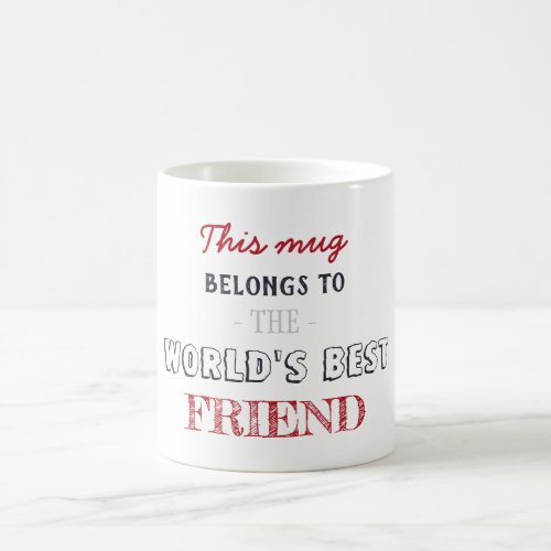 Christmas Gift Minimalist Best Friends Coffee Mug