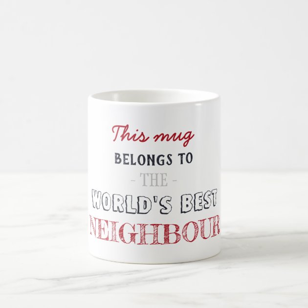 Christmas Gift Minimalist Best Neighbor Coffee Mug