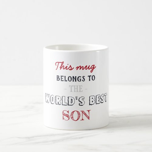 Christmas Gift Minimalist Best Son Coffee Mug