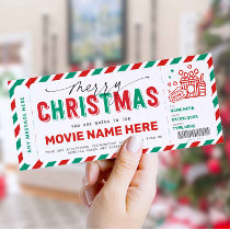 Christmas Gift Movie Night Ticket Voucher Coupon