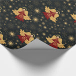 Christmas Gift Paper - Angels &amp; Starry Snowflakes 