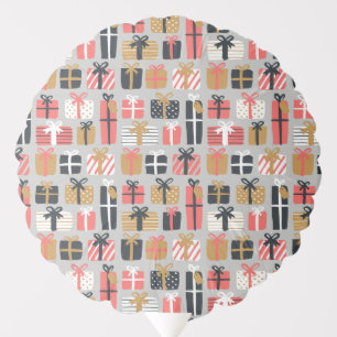 Christmas Gift Pattern Balloon