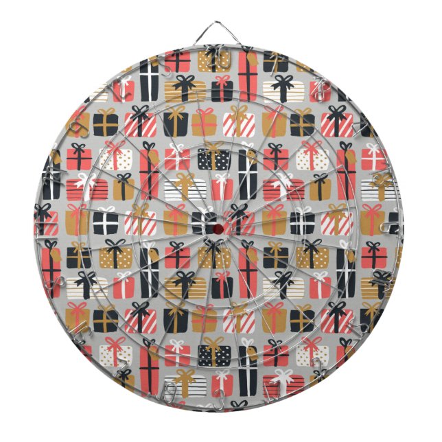 Christmas Gift Pattern Dart Board (Front)