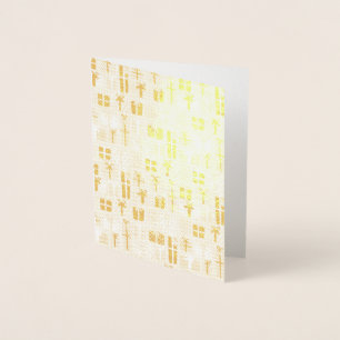 Christmas Gift Pattern Foil Card