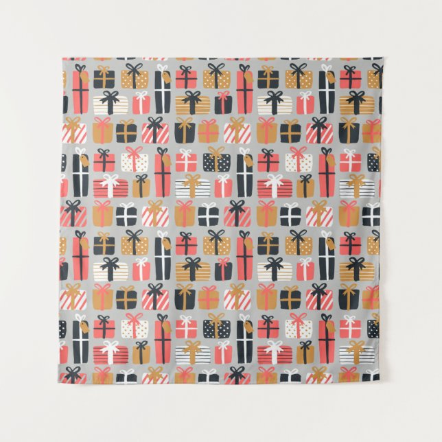 Christmas gift pattern tapestry (Front)