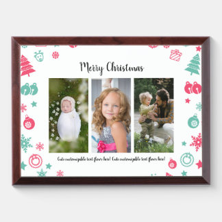 Christmas Gift - Personalize photos and text Award Plaque