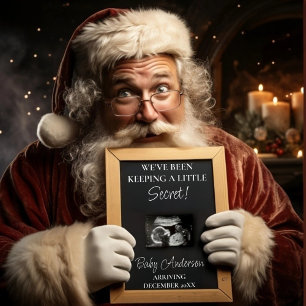 Christmas Gift Pregnancy Announcement  Poster