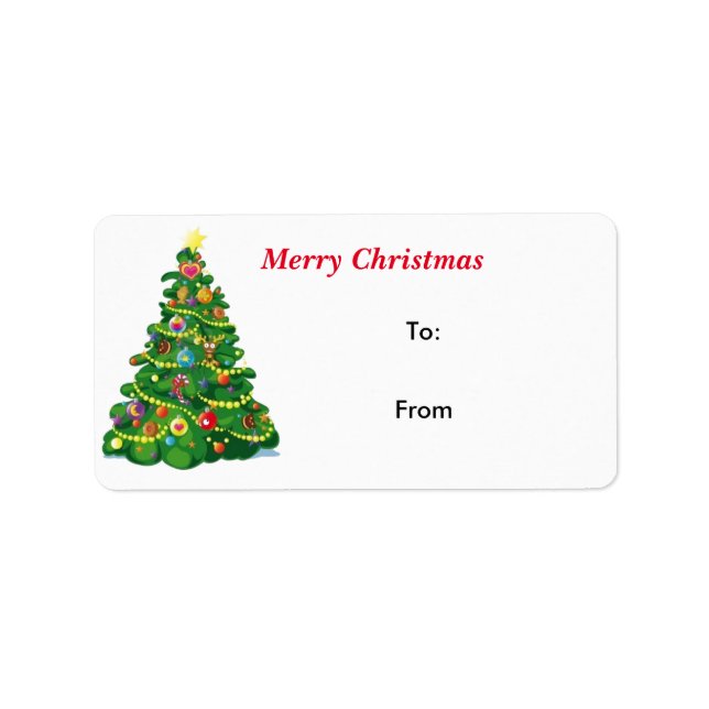 Christmas gift tag (Front)