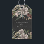 Christmas Gift Tag Floral Watercolor Chalkboard<br><div class="desc">This is a beautiful watercolor painted holiday floral gift tag. Painted in shabby chic colors on chalkboard background. Festive and beautiful! Chalk and vintage colors. holidayz18</div>