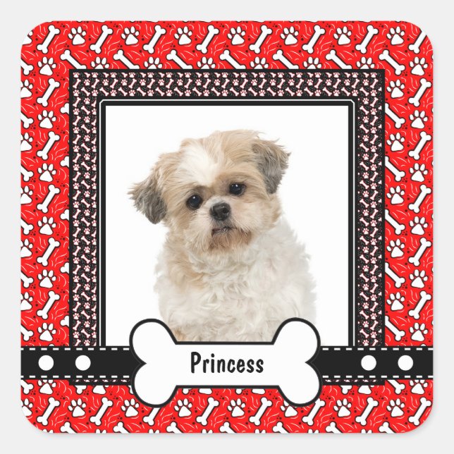 Christmas Gift Tag Labels Presents from Dog (Front)